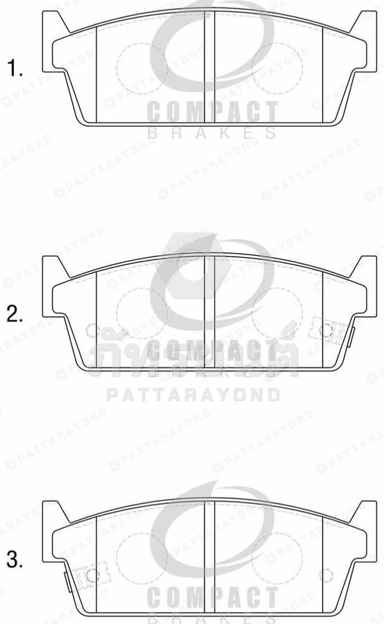 ผ้าดิสเบรคหลัง NISSAN CEDRIC,SKTLINE R.31,CEFIRO 12