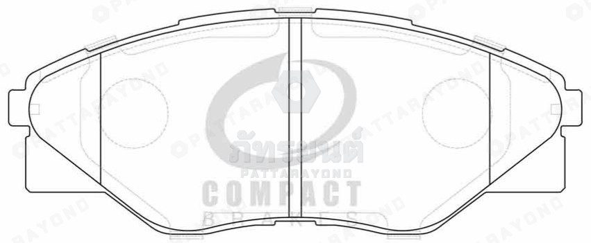 ผ้าดิสเบรค TOYOTA VIGO2008-4*2