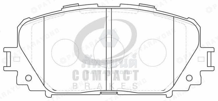 ผ้าเบรคหน้า TOYOTA VIOS 1.5,YARIS NEWTOP