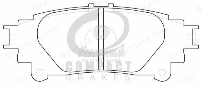 ผ้าเบรคหลัง TOYOTA ฟอร์จูนเอร์ NEW SIENTA 1.5 2016 F=705+หลัง 803 A2N194