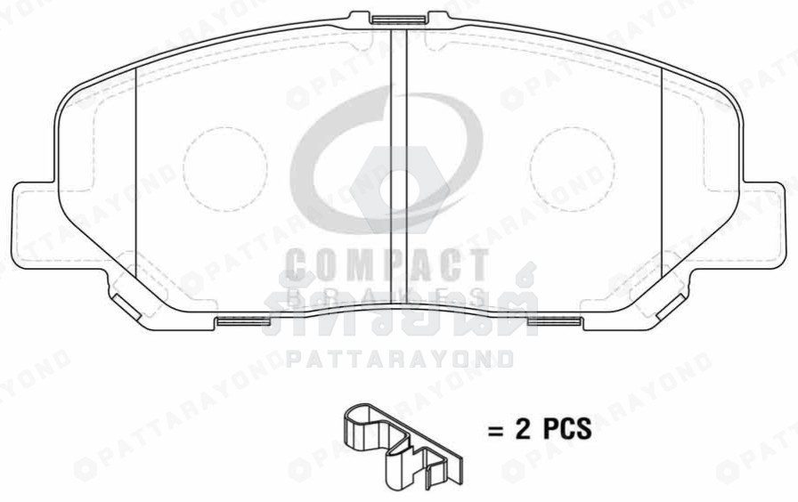 ผ้าดิสเบรคหน้า TOYOTA ALPHARD 08-14