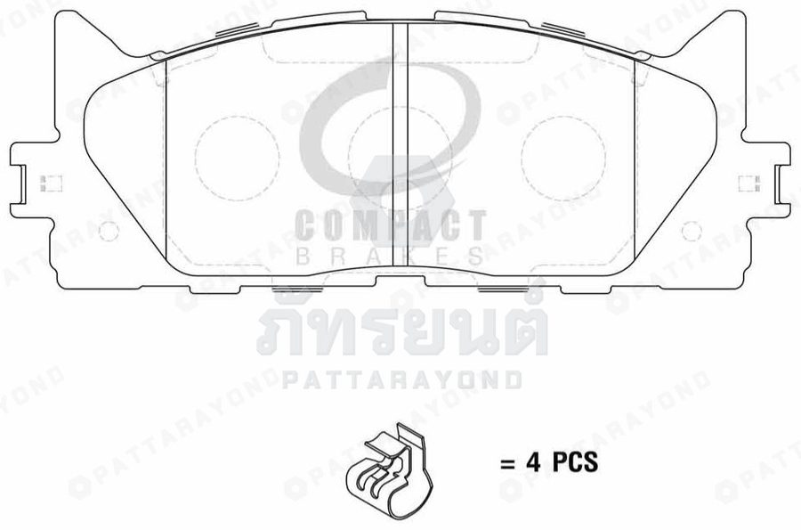 ผ้าดิสเบรค TOYOTA CAMRY-2007