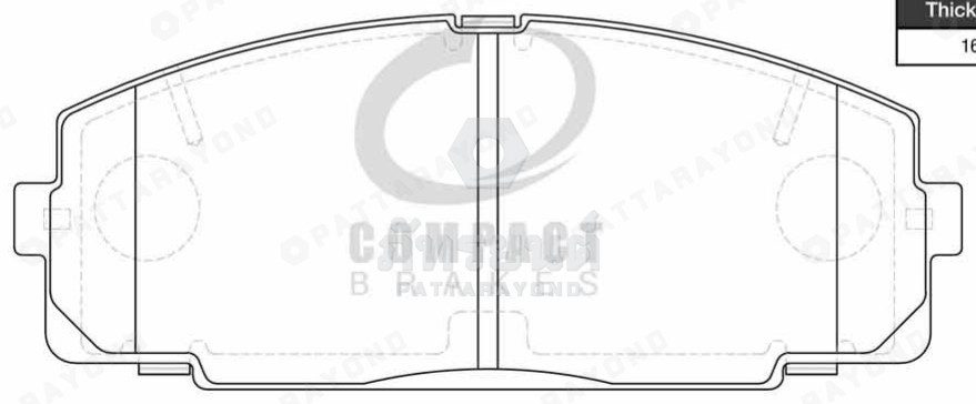 ผ้าดิสเบรคหน้า TOYOTA LH125