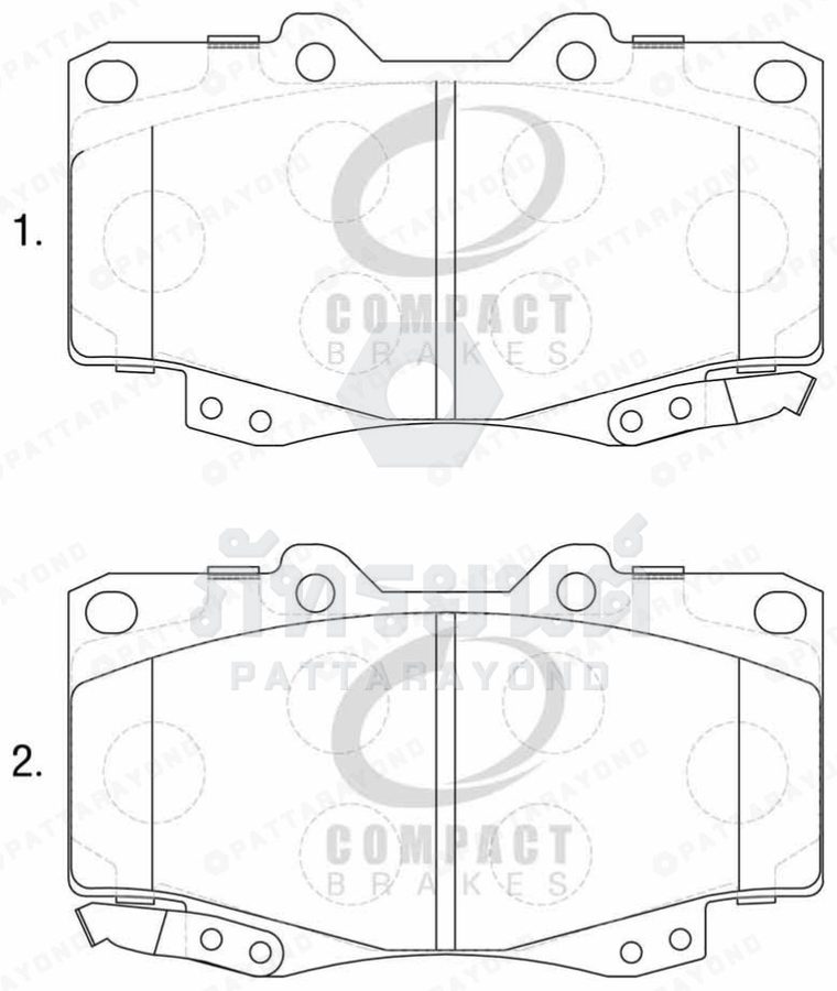 ผ้าดิสเบรคหน้า TOYOTA VIGO,FORTUNER 4*4